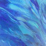 Acrylic painting “Source”, 50×40 cm, 2024, reflecting desire as an inner force of growth and transformation.