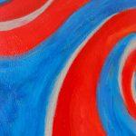 Acrylic painting “Scales of Life”, 70×80 cm, 2024, reflecting harmony and balance between inner and outer worlds.