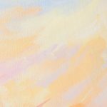 Acrylic painting “Harmonious Chaos”, 50×40 cm, 2022, intuitive artwork with rhythmic movement showing beauty through self-acceptance.