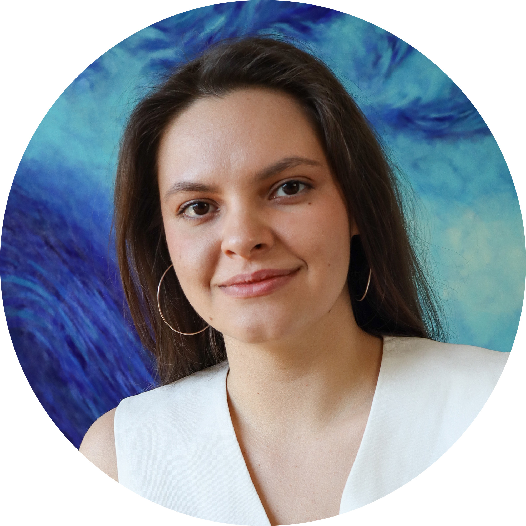 Artist Yuliia (Julia) Manher, painter